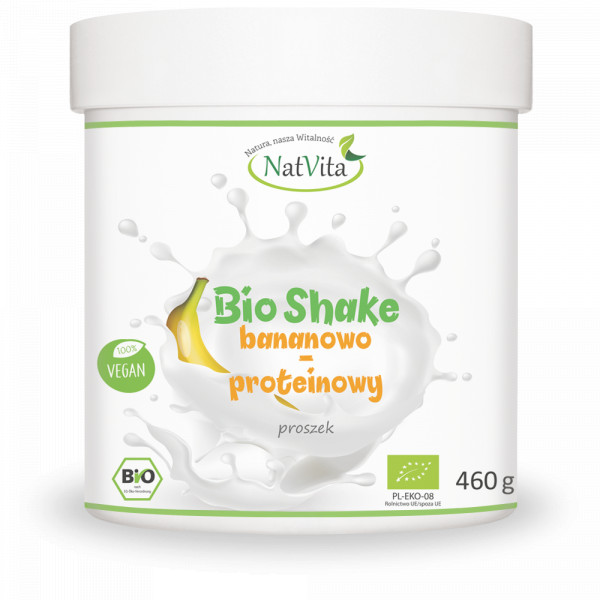 shake bananowo proteinowy bio
